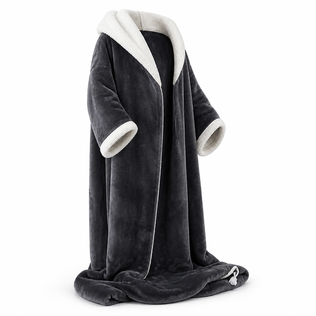 Cosycombe™ Electric Wearable Fleece Blanket with Sleeves, 127 x 177 cm