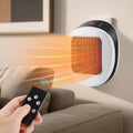 White plug-in socket heater with LED display