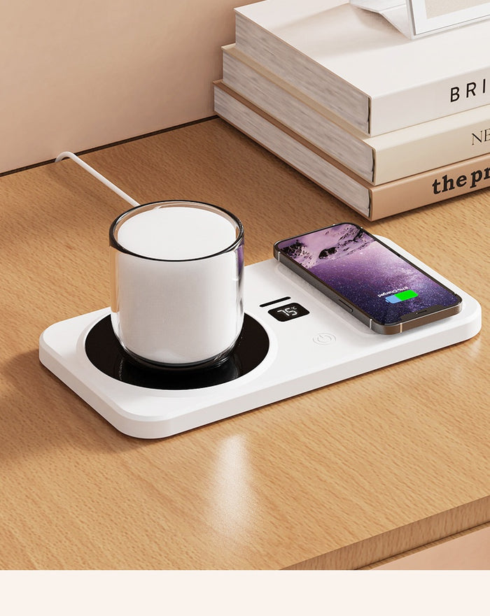 Cosycombe Mug Warmer with Wireless Phone Charger, 3 Temperatures