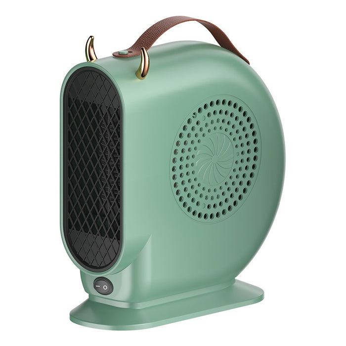 Cosycombe Small Portable Fan Heater with Leather-Look Handle