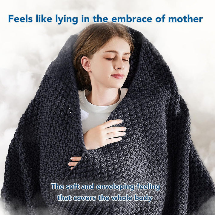 Cosycombe™ Knitted Weighted Blanket in Breathable Cooling Microfibre