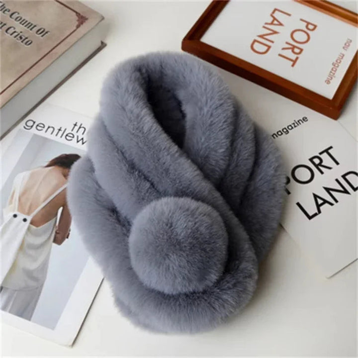 Cosycombe™ Plush Faux Fur Loop Scarf for Soft, Cosy Winter Warmth