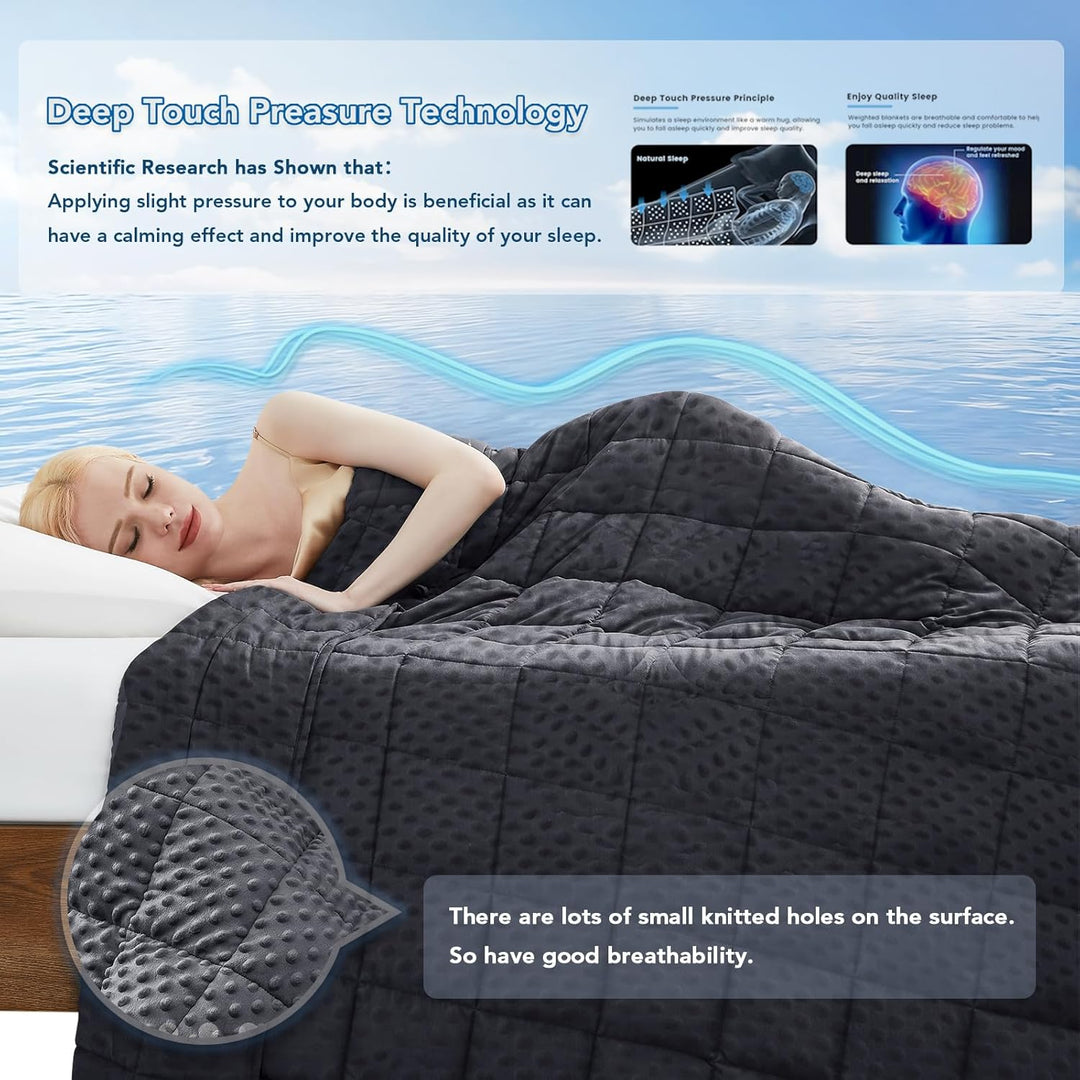 Cosycombe™ Dotted Weighted Blanket with Breathable Cooling Microfibre