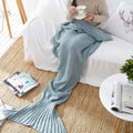 Cosycombe™ Crochet Mermaid Tail Blanket in Soft Cotton Blend