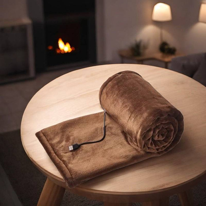 Cosycombe™ Soft Flannel USB Heated Blanket with 3 Heat Settings