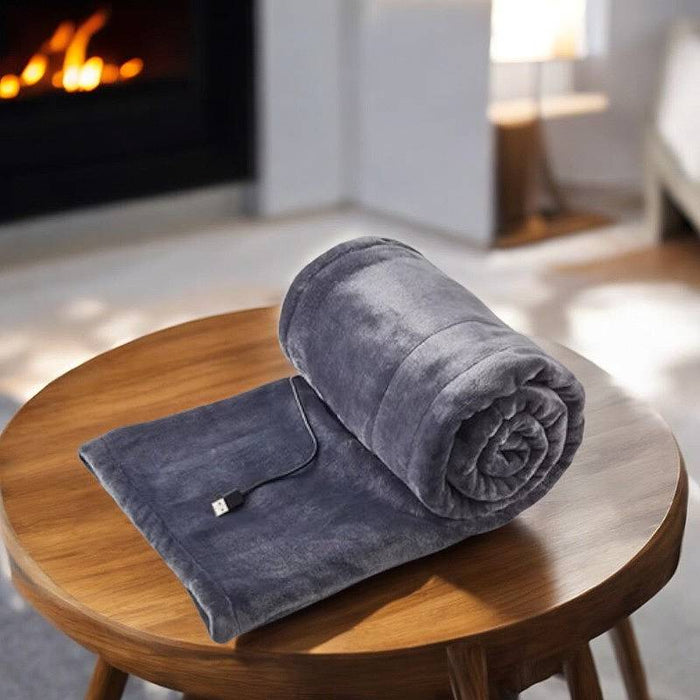 Cosycombe™ Soft Flannel USB Heated Blanket with 3 Heat Settings