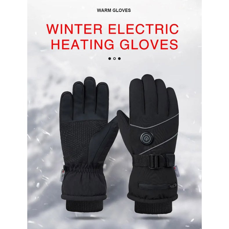Cosycombe™ Heated Touchscreen Gloves with Fleece Lining and 3 Heat Levels