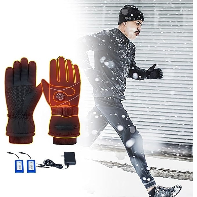 Cosycombe™ Heated Touchscreen Gloves with Fleece Lining and 3 Heat Levels