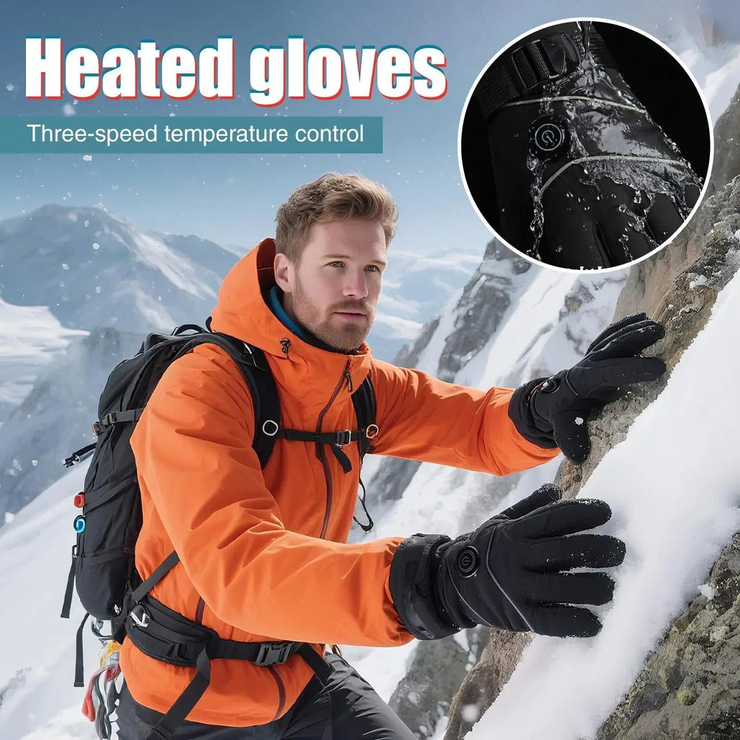 Cosycombe™ Heated Touchscreen Gloves with Fleece Lining and 3 Heat Levels