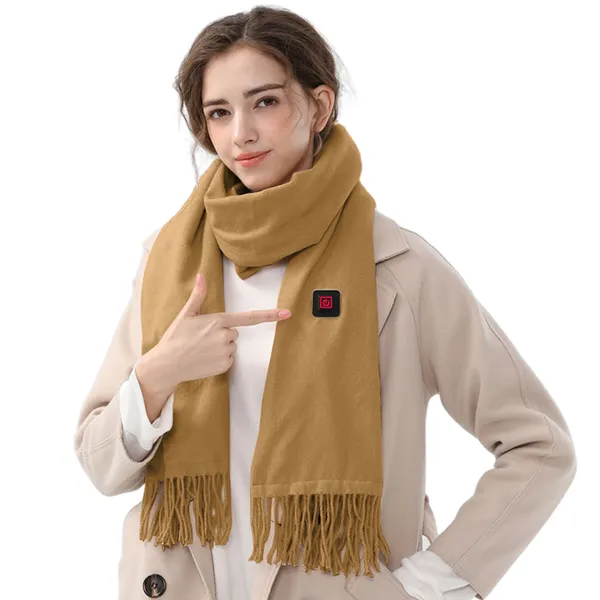 Cosycombe™ Heated Fleece Neck Scarf with LED Heat Indicator