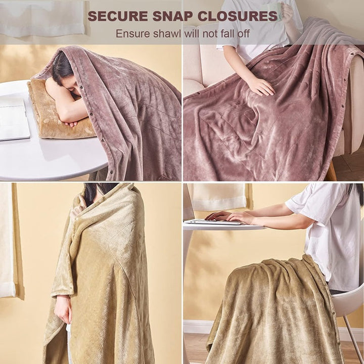 Cosycombe™ Soft Flannel USB Heated Blanket with 3 Heat Settings