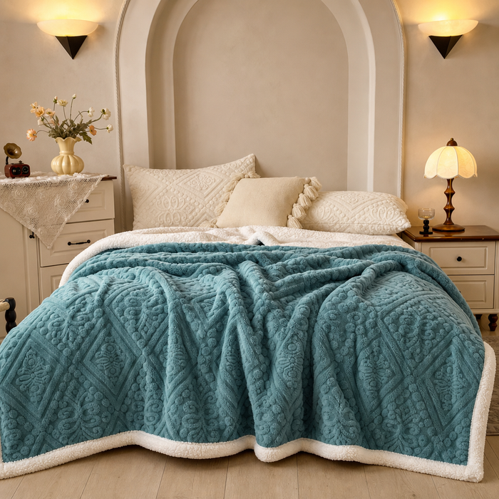 Cosycombe™ Double-Sided Embossed Throw – Soft on Both Faces
