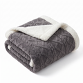 Cosycombe™ Reversible Brushed Sherpa Blanket – Heavy, Warm and Soft
