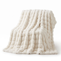 Cosycombe™ Double-Lined Faux Rabbit Fur Throw with Real Weight