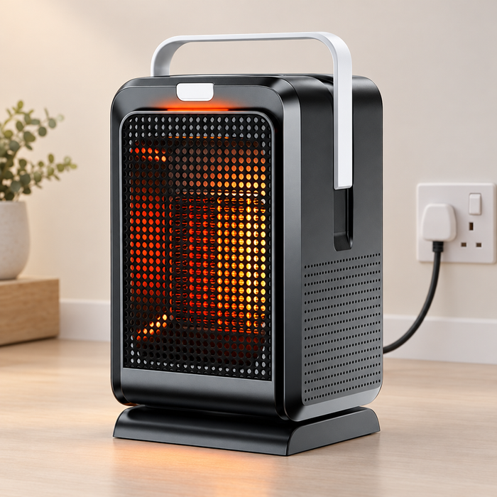Cosycombe Oscillating Ceramic Fan Heater with Remote and Timer