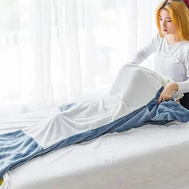Cosycombe™ Shark Hoodie Blanket in Soft Flannel, Wearable and Fun
