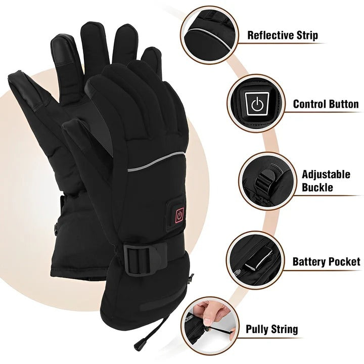 Cosycombe™ Rechargeable Heated Gloves with 3 Heat Settings