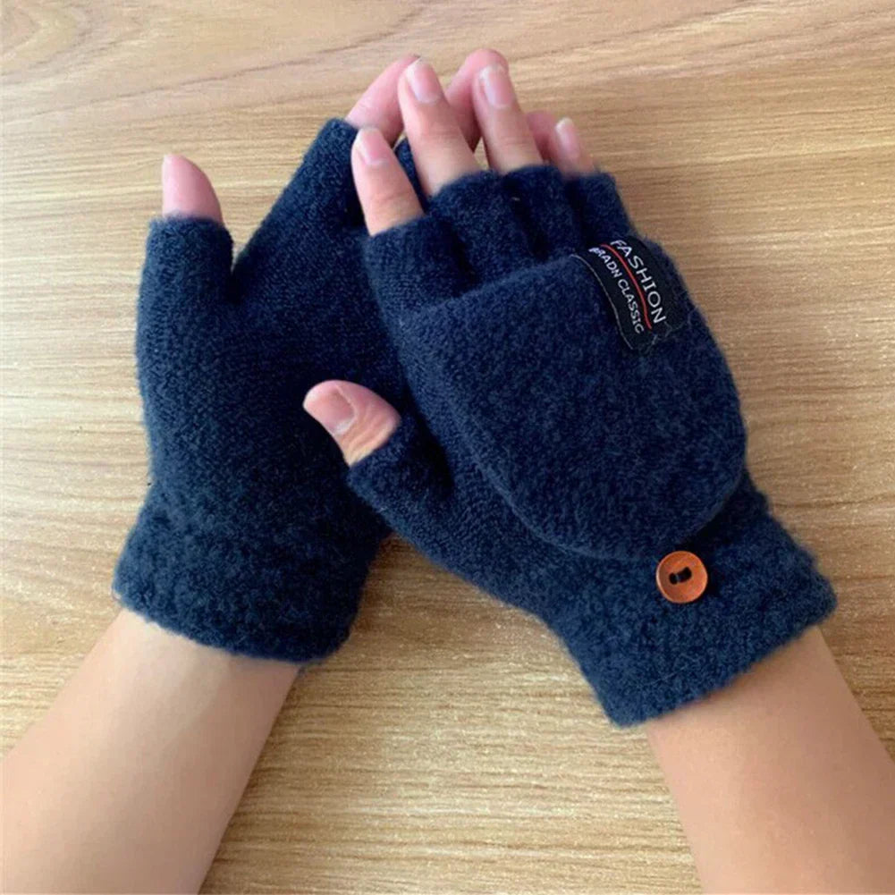 Cosycombe™ USB Rechargeable Heated Knit Gloves with 3 Heat Settings