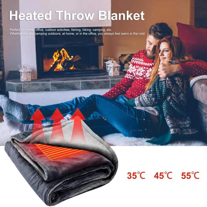 Cosycombe™ USB Heated Shawl Throw with 3 Heat Settings
