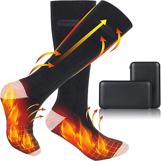 Cosycombe™ Rechargeable Heated Socks with 3 Heat Settings up to 48°C