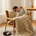 Cosycombe™ Textured Throw Blanket for Bed or Sofa, Soft and Washable