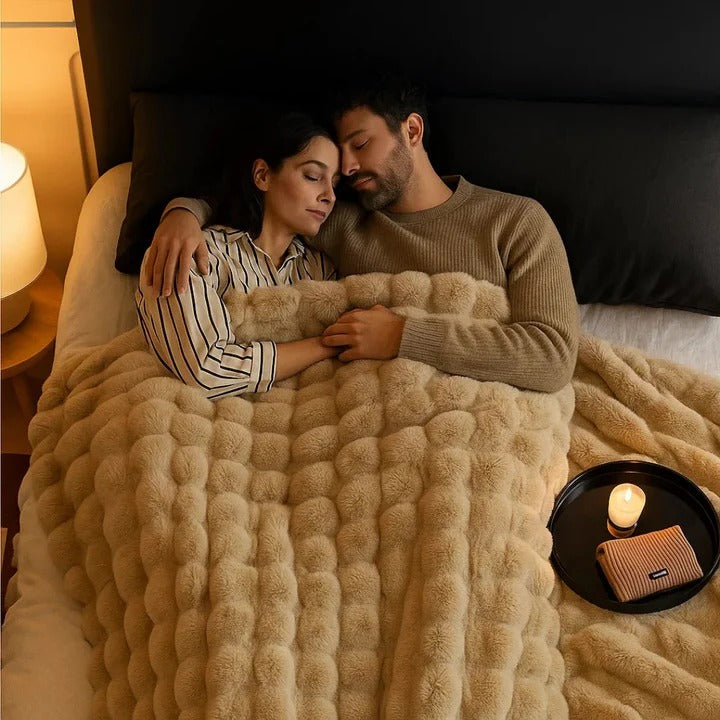 Cosycombe™ Textured Throw Blanket for Bed or Sofa, Soft and Washable