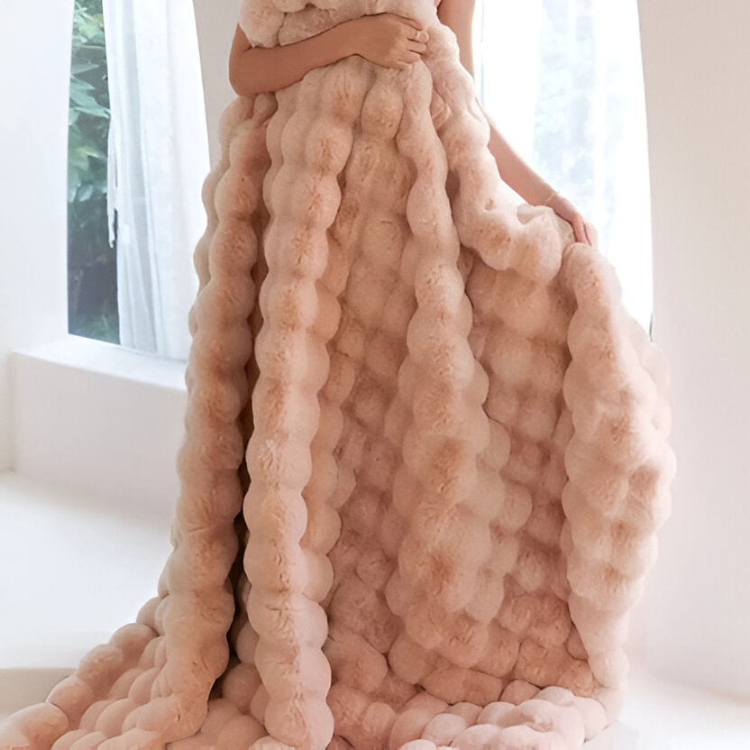 Cosycombe™ Textured Throw Blanket for Bed or Sofa, Soft and Washable