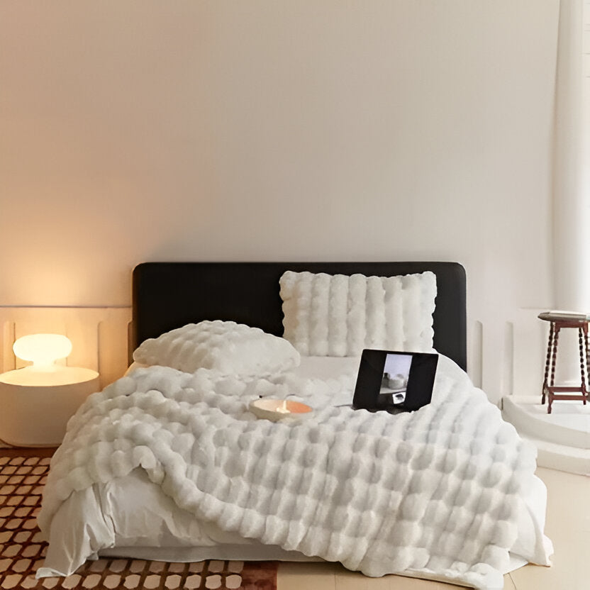 Cosycombe™ Textured Throw Blanket for Bed or Sofa, Soft and Washable