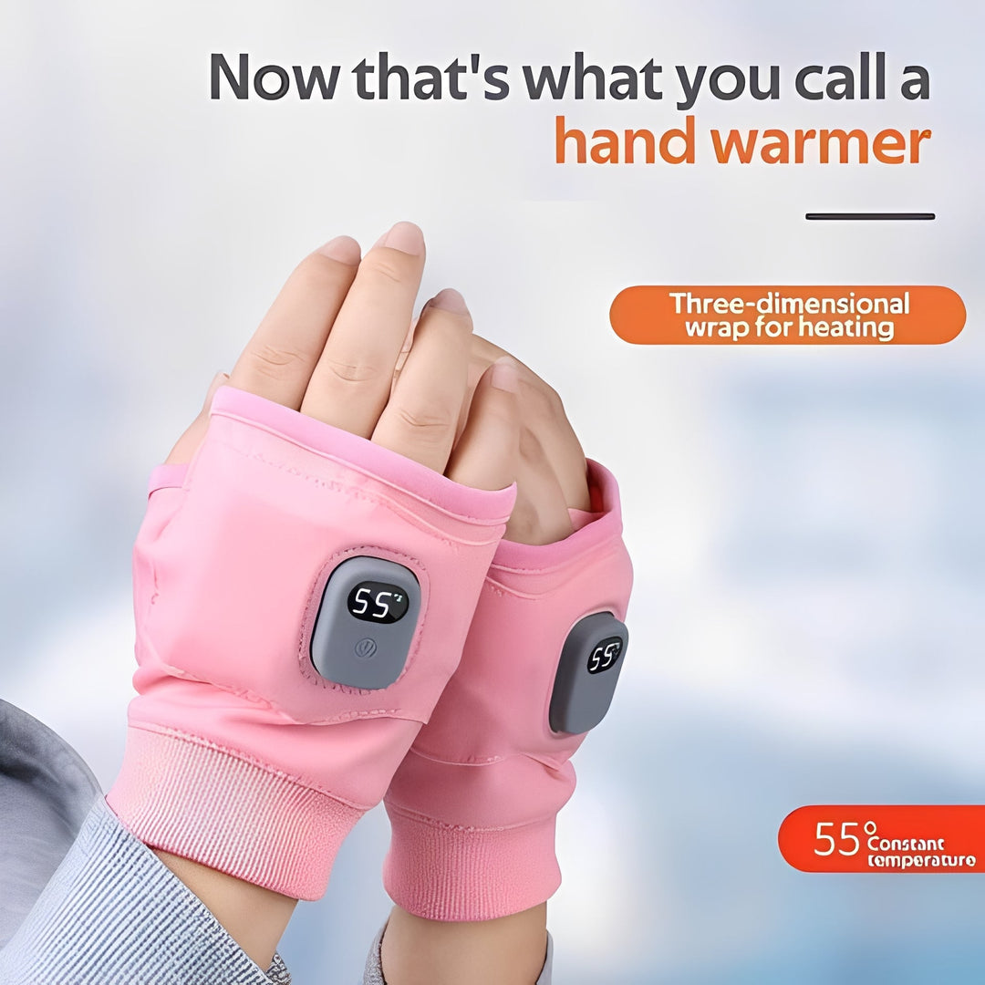 Cosycombe™ Fingerless Heated Gloves, USB-C Rechargeable, 3 Settings