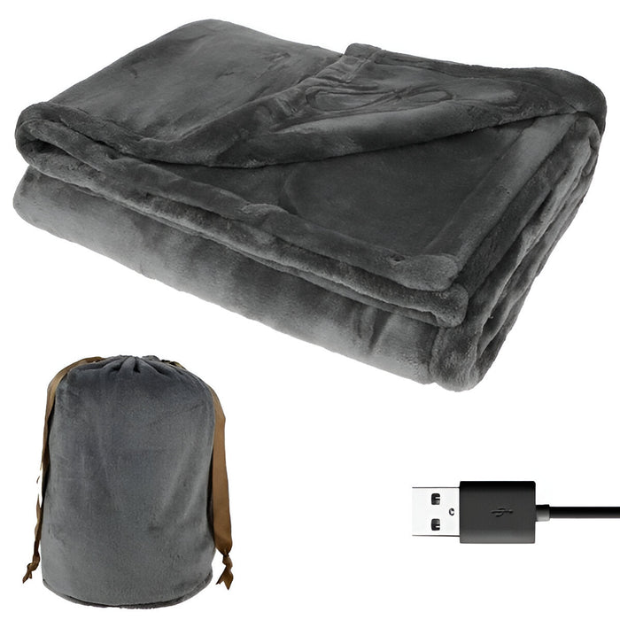 Cosycombe™ Cordless USB Heated Flannel Blanket for Two