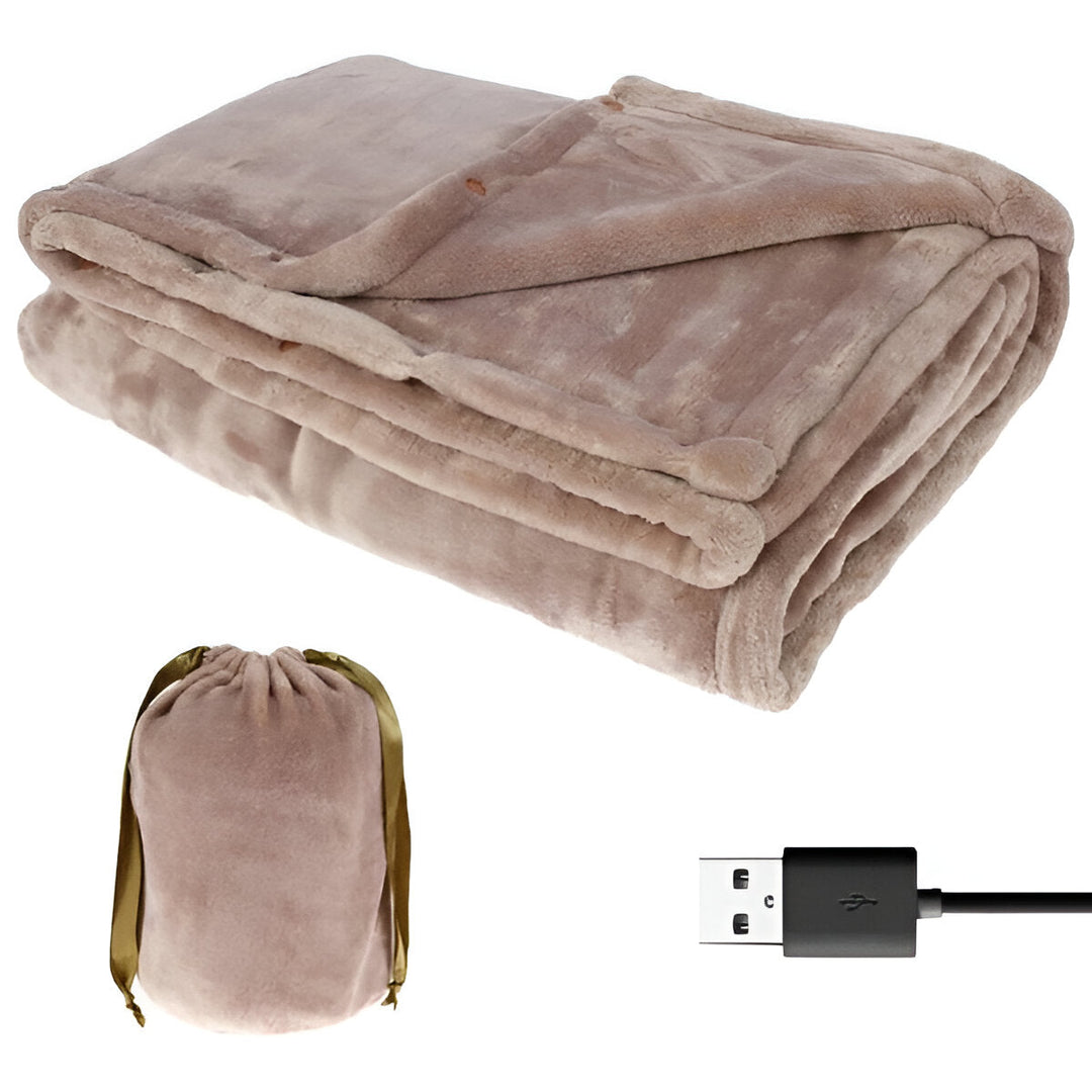 Cosycombe™ Cordless USB Heated Flannel Blanket for Two