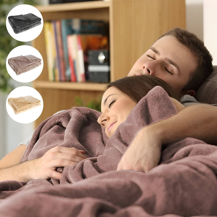 Cosycombe™ Cordless USB Heated Flannel Blanket for Two