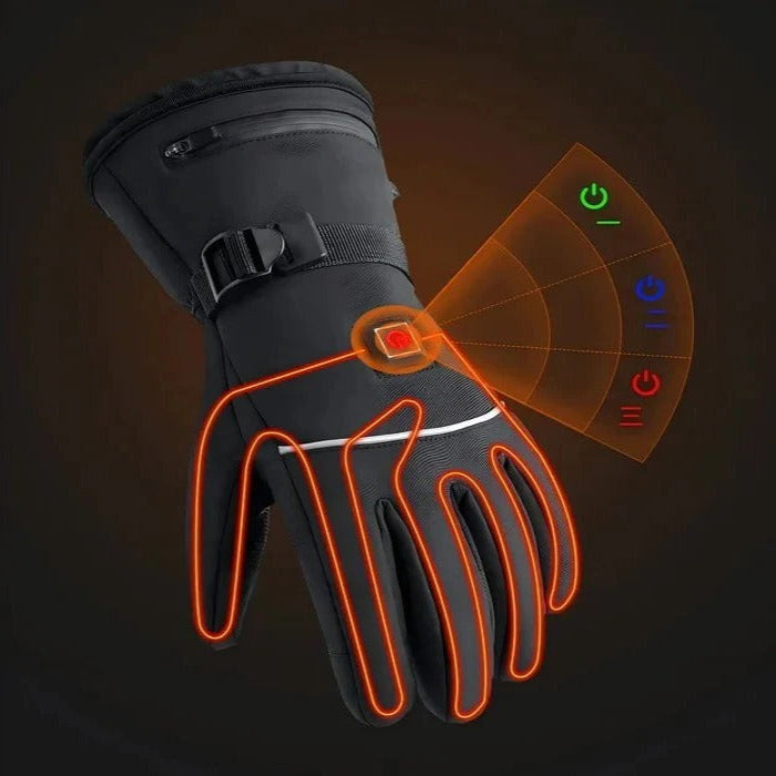 Cosycombe™ Heated Motorcycle Gloves with Touchscreen Tips