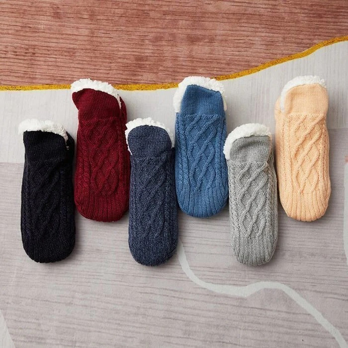 Cosycombe™ Fleece-Lined Thermal Socks with Non-Slip Silicone Grips
