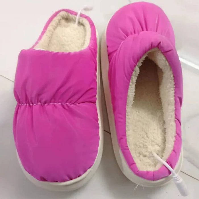 Cosycombe™ USB Heated Slippers with Non-Slip Sole, Plush Lined