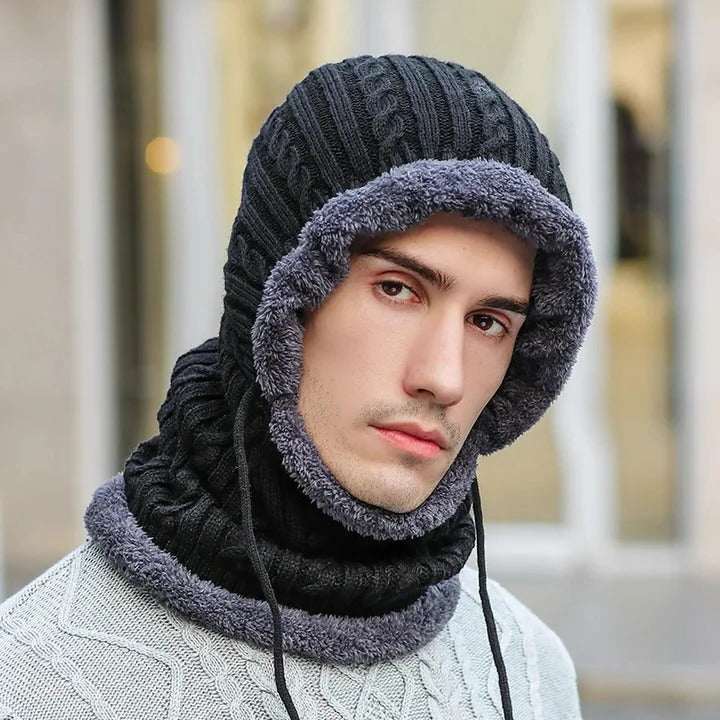 Cosycombe™ Knit Hat and Scarf Balaclava with Soft Fleece Lining