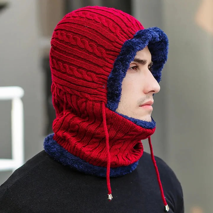Cosycombe™ Knit Hat and Scarf Balaclava with Soft Fleece Lining