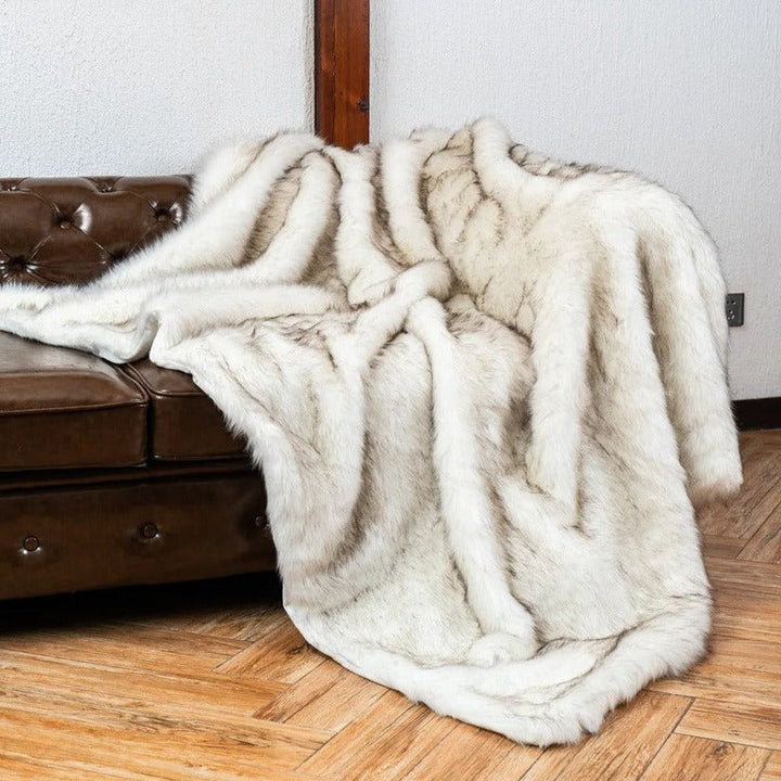 Cosycombe™ Heavy Faux Fox Fur Throw With Ultra Soft Velvety Pile