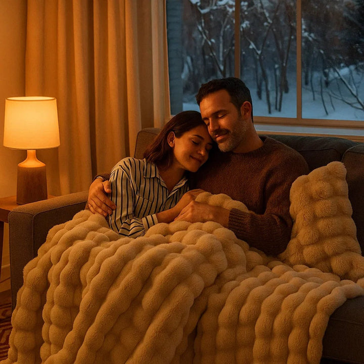 Cosycombe™ Soft Plush All-Season Blanket with Minimal Elegant Design