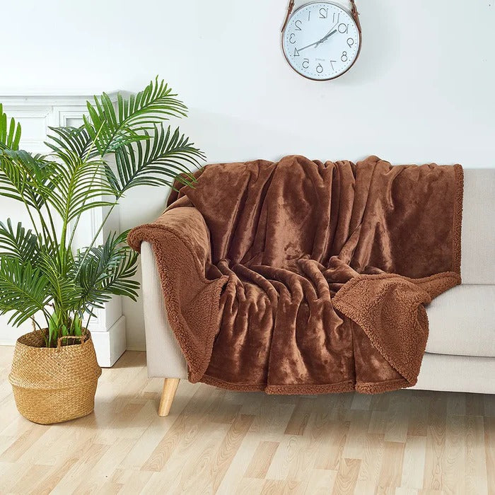 Cosycombe™ Reversible Waterproof Warm Blanket for Sofa and Bed