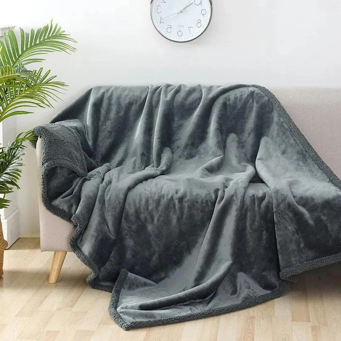 Cosycombe™ Reversible Waterproof Warm Blanket for Sofa and Bed