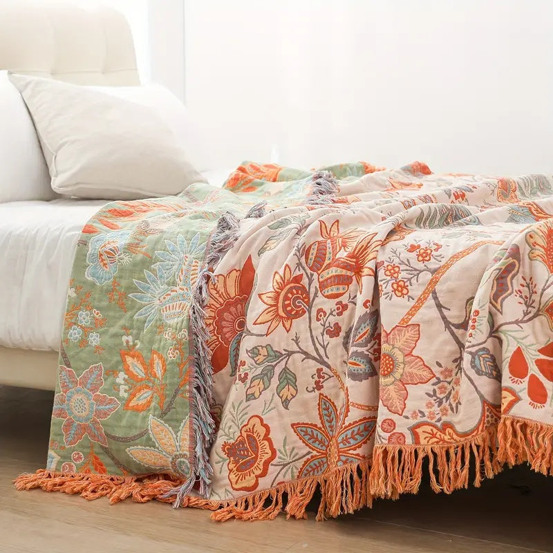 Cosycombe™ Lightweight Patterned Throw Blanket for Sofa, Bed and Travel