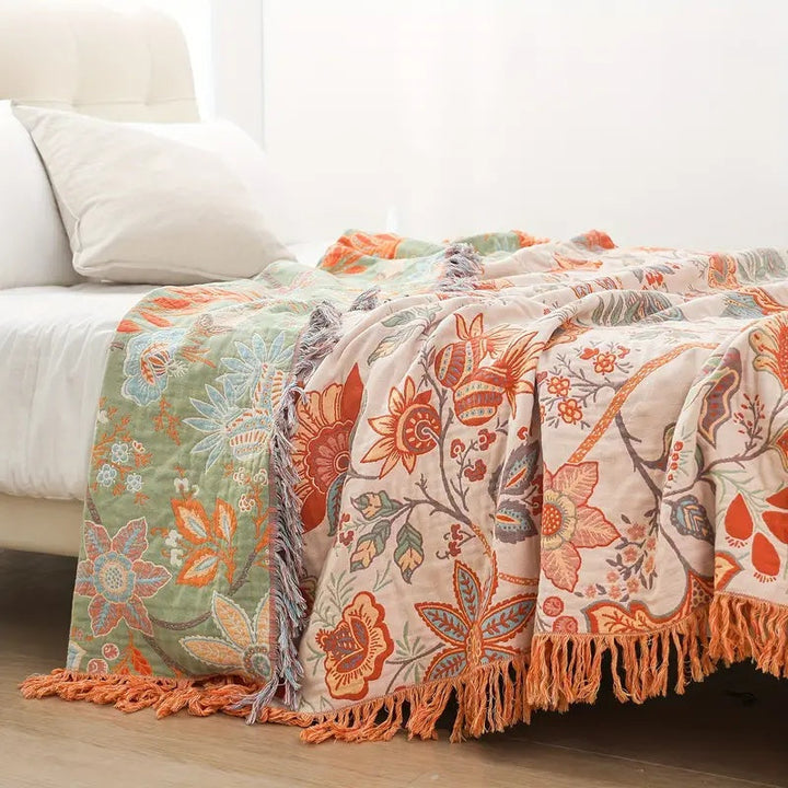 Cosycombe™ Lightweight Patterned Throw Blanket for Sofa, Bed and Travel