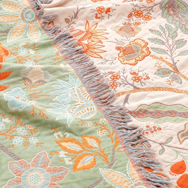 Cosycombe™ Lightweight Patterned Throw Blanket for Sofa, Bed and Travel
