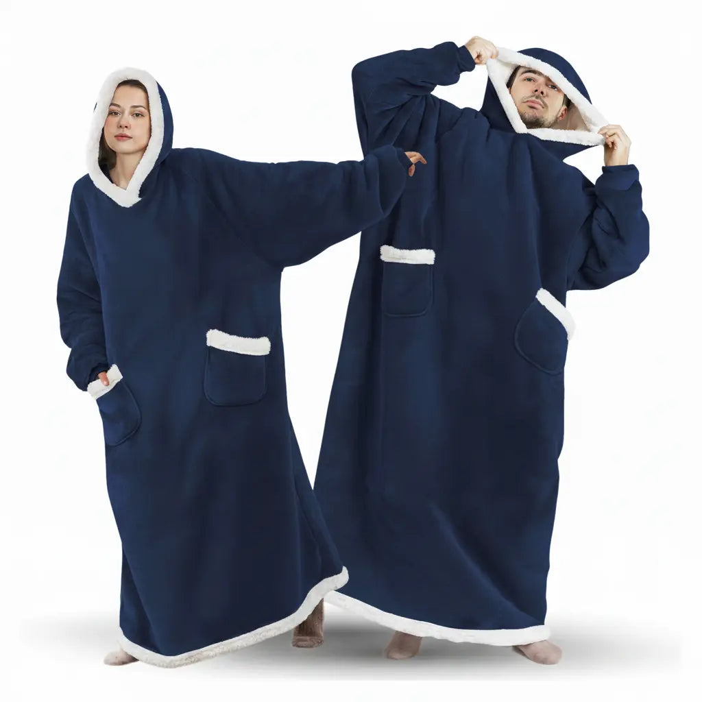 Cosycombe™ Oversized Giant Hoodie Blanket in Thick Brushed Fleece