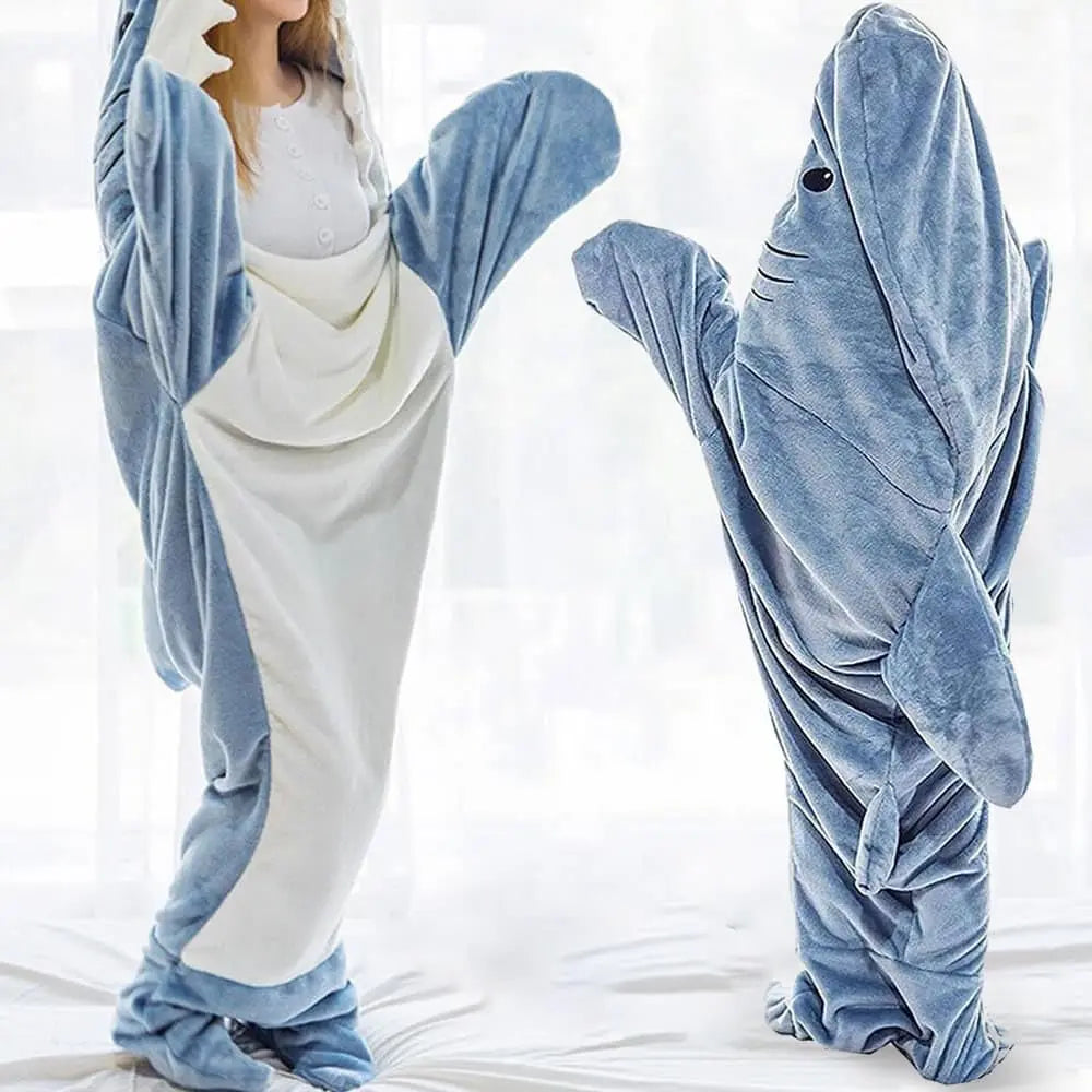 Cosycombe™ Shark Hoodie Blanket You Can Wear Around the House
