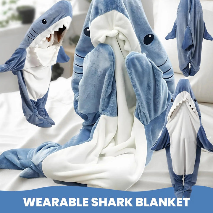 Cosycombe™ Shark Hoodie Blanket You Can Wear Around the House