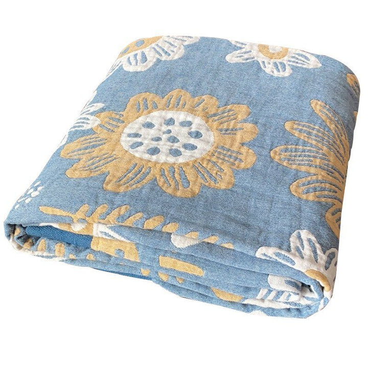 Cosycombe™ Soft Japanese Cotton Throw Blanket with Anti-Pilling Finish