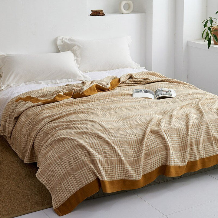 Cosycombe™ Soft Japanese Cotton Throw Blanket with Anti-Pilling Finish