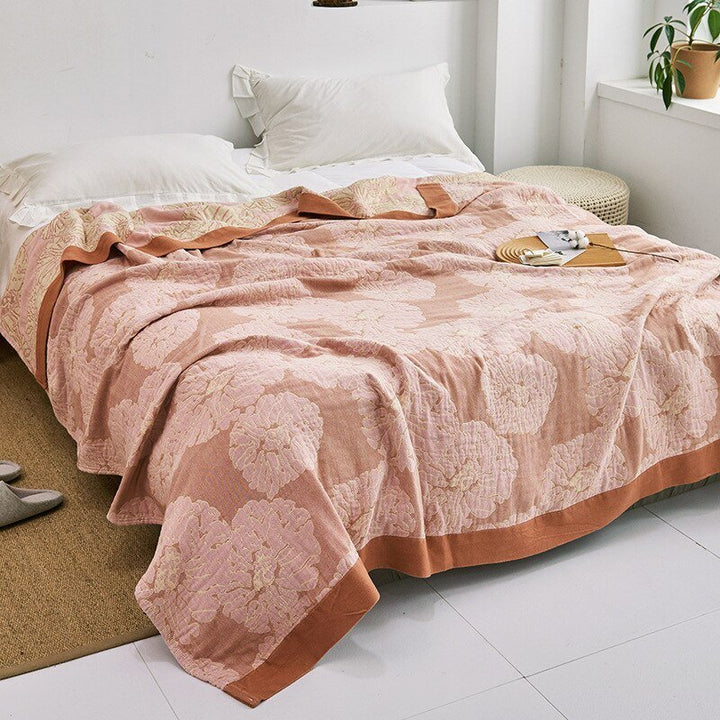 Cosycombe™ Soft Japanese Cotton Throw Blanket with Anti-Pilling Finish